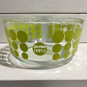 PYREX Made in USA 100th Anniversary 1QT Lime Green Bowl 2015 Microwave Safe